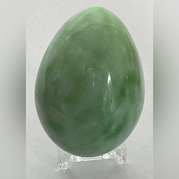 Polished Alabaster Stone 2.5" Pastel Purple Green Yellow Orange Tan Eggs - Picture 7 of 13